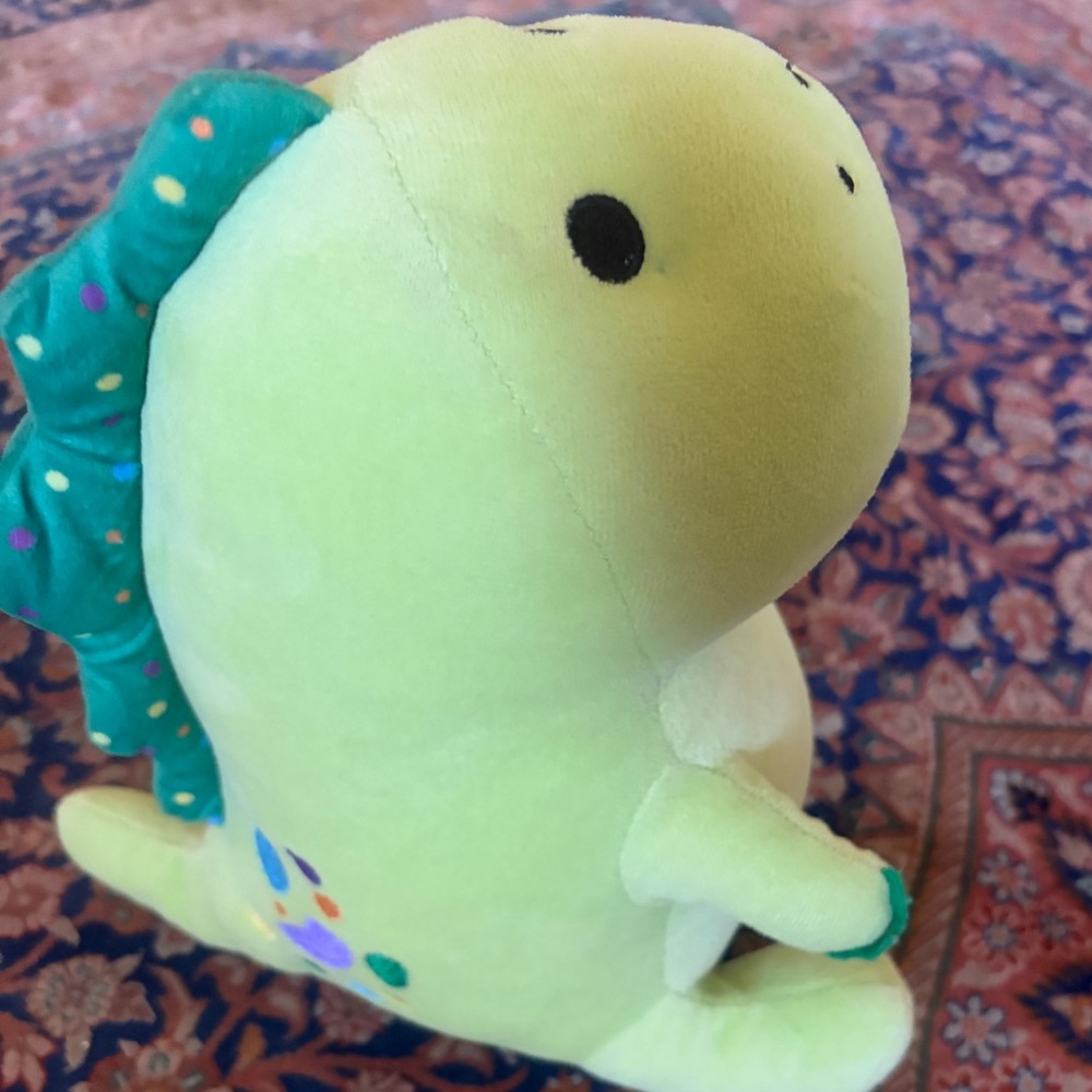 Rare Moriah Elizabeth You Tube ME creator’s Pickle Dino Lime Plush Dinosaur Toy!